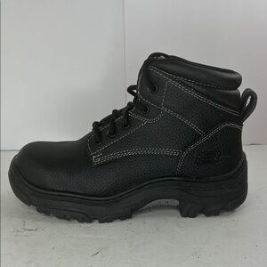 Skechers Black Men's Safety Work Boot with Padded Collar